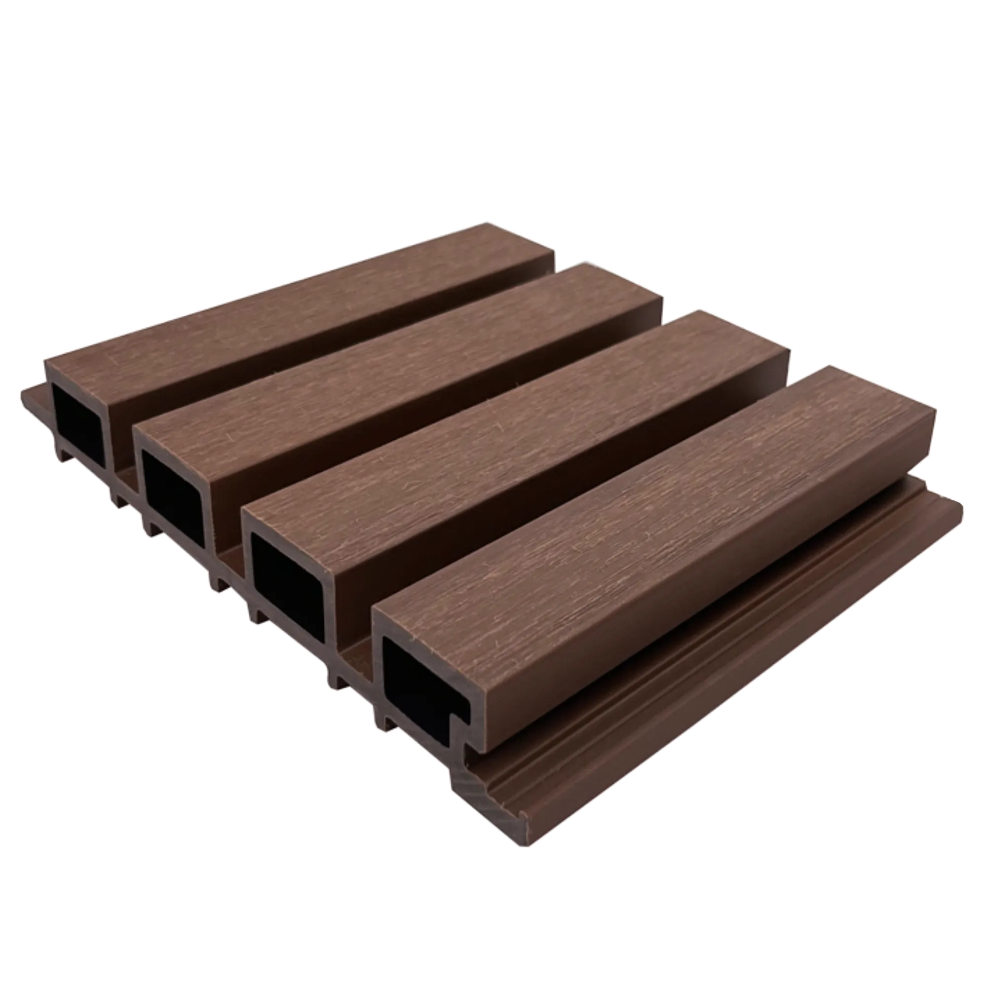 Co-extrusion capped WPC cladding panel sample