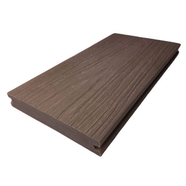 Co-extrusion capped WPC decking board sample