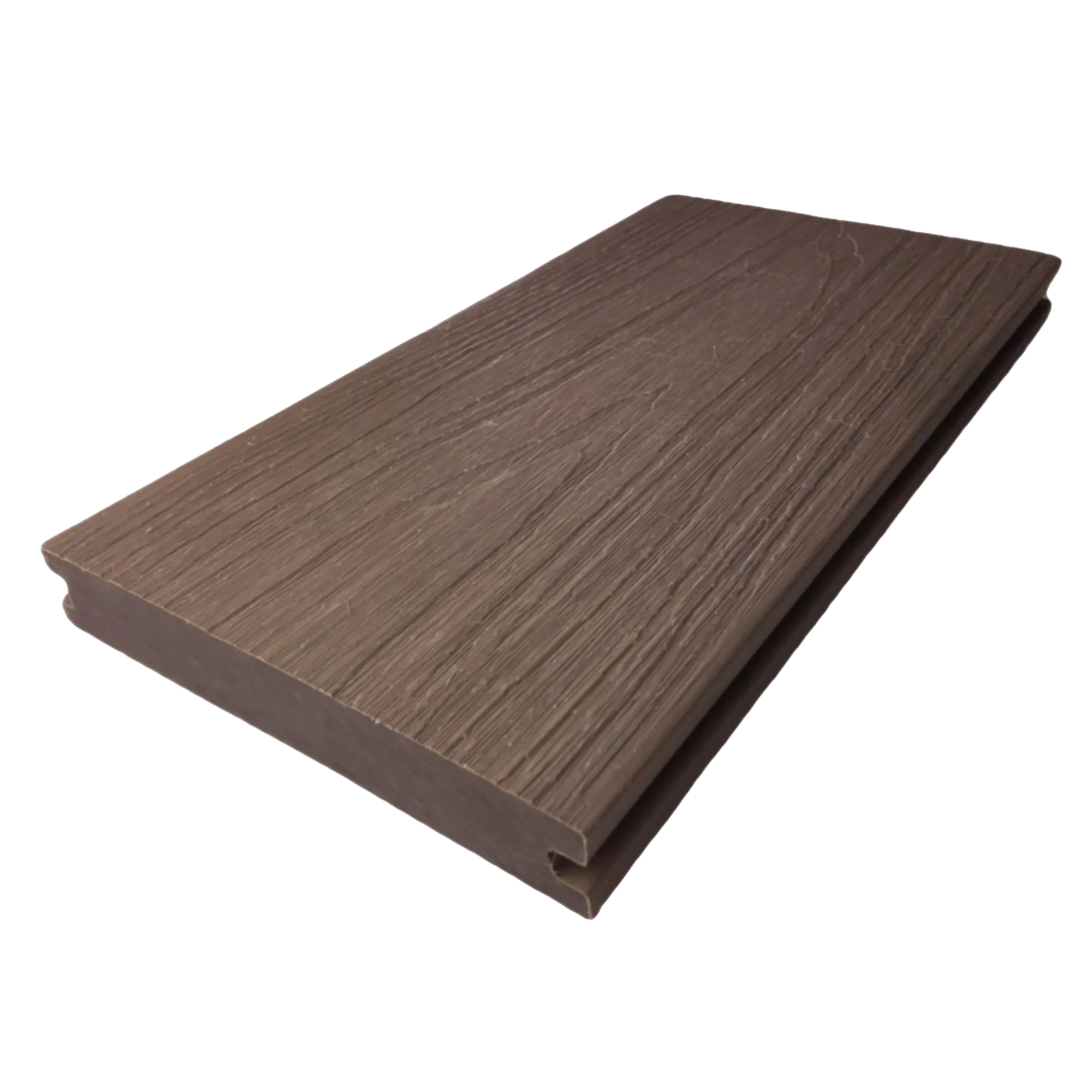 Co-extrusion capped WPC decking board sample